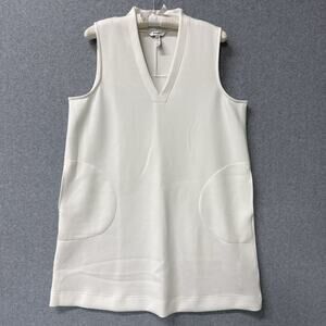 Spanx 50768R AirEssentials Powder White V-Neck Mini Dress Plus Size 1X